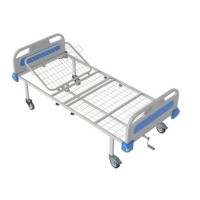 Кровать функциональная медицинская АТОН КФ-2-МП (разборная с пластиковыми перилами и колесами диаметром 125)