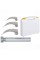 Набір FO ларингоскоп педіатричний LED Eco 2,5В + 3 Macintosh клинка Luxamed