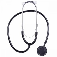Стетоскоп із змінними діафрагмами, Sonus Flat Flex, чорний, Luxamed