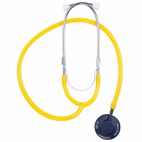 Стетоскоп із змінними діафрагмами, Sonus Flat Flex, жовтий, Luxamed