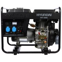 Генератор дизельний 4.6 кВт ручний запуск Hyundai DHY 5000L