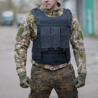 Плитоноска – разгрузка 2 в 1 (пластины 25х30), цвет черный