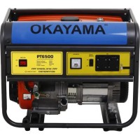 Генератор бензиновий 5.5 кВт ручний запуск Okayama PT-6500