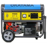 Генератор бензиновий 7.5 кВт ручний запуск Okayama PT-8500