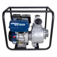 Мотопомпа для брудної води бензинова (110куб/рік) WETRON Hmax 30м Qmax