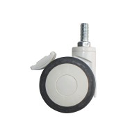 Ролик гума MW1003-F D:75, М12х25 , з гальмом