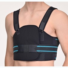 Бандаж реберний післяопераційний роз'ємний на грудну клітину Реабілітімед БР-3Т чорний чоловічий, XXXL, Тканина сітка