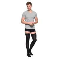 Чулки компрессионные Soloventex Comfort, 2 класс, мужские, закрытый носок, черные, арт. 421-231/421-241, S, Рост 165-180