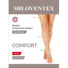 Колготки компресійні Soloventex Comfort, 2 клас, закритий носок, бежеві, арт. 621-132/621-142, L, Зріст 150-165